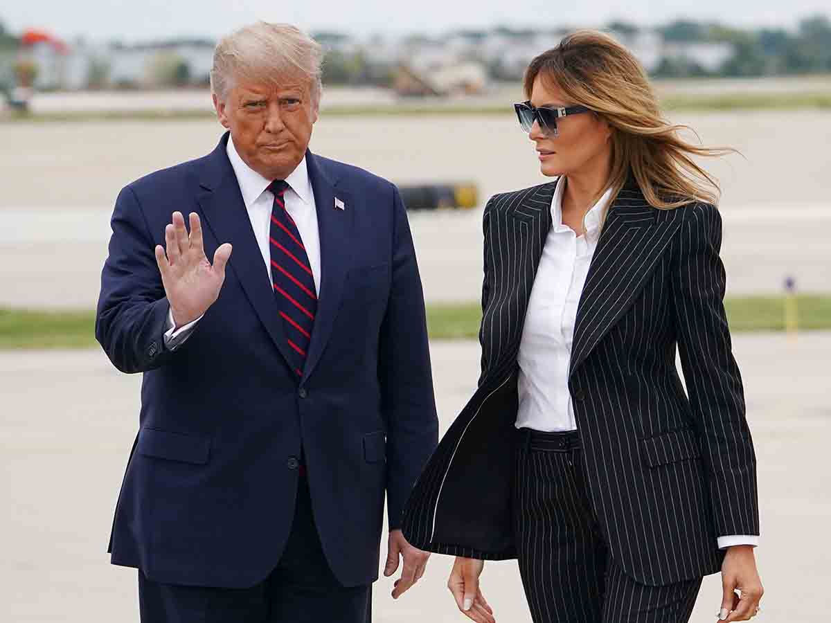 Así llegó Trump a Cleveland para primer debate contra Biden