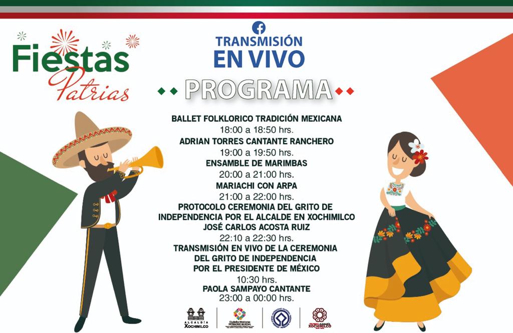 Celebrará Xochimilco fiestas patrias vía redes sociales