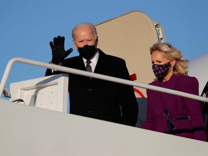 Así llega Biden a Washington para asumir presidencia de EU