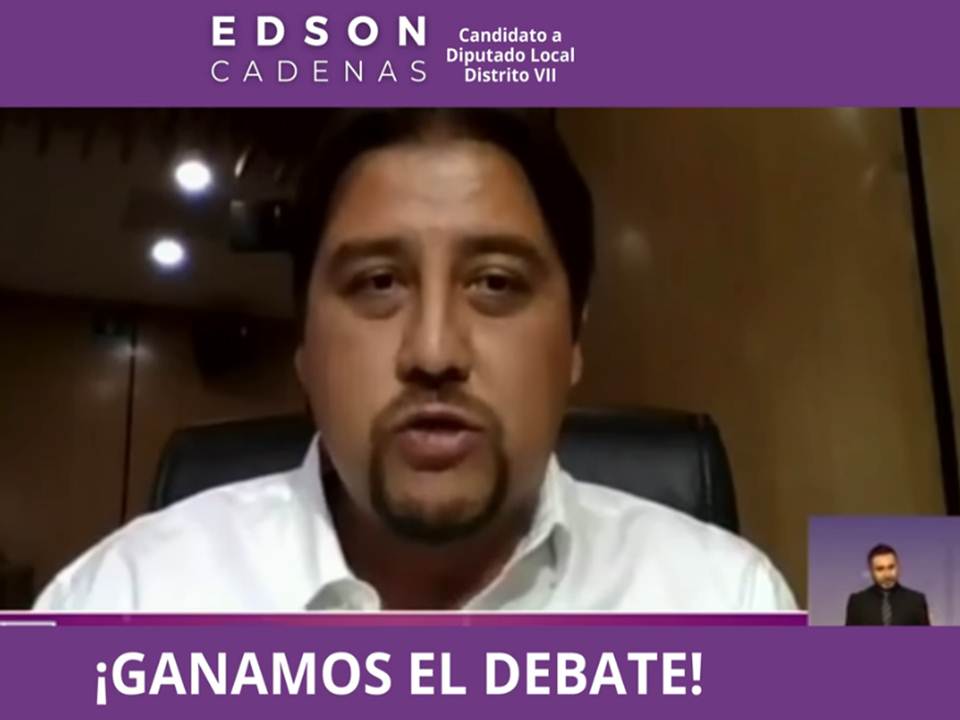 Destaca Edson Cadenas en “Debate Chilango” por sus propuestas